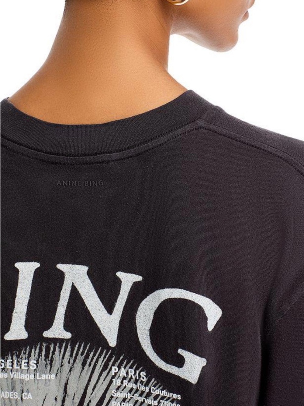 Anine Bing Walker Band Tee - size small - Picture 3 of 9